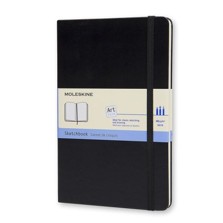 Moleskine Art bloc-notes 104 feuilles Noir