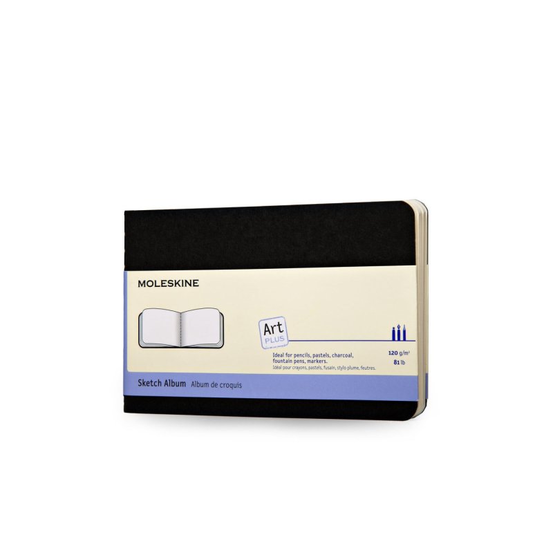 Moleskine Art writing notebook 72 sheets Black
