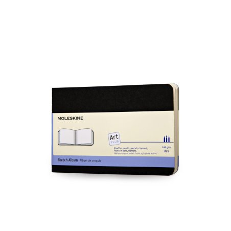 MOLESKINE Album de croquis, P/A6, 120 g/m2, carton, noir