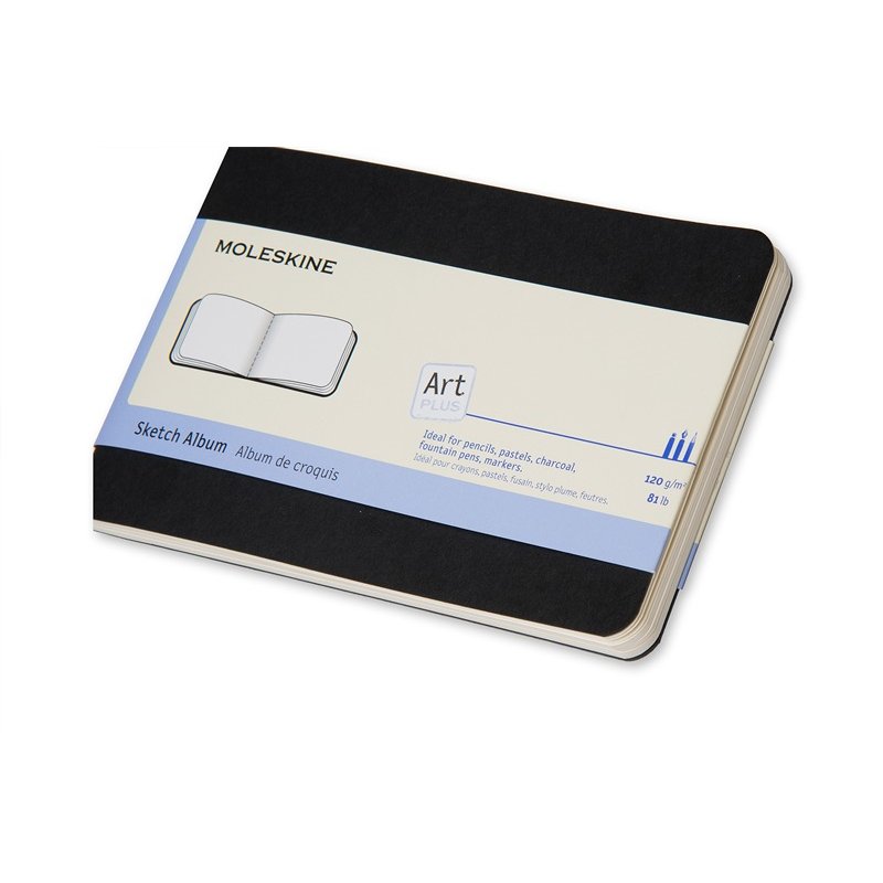Moleskine Art writing notebook 72 sheets Black