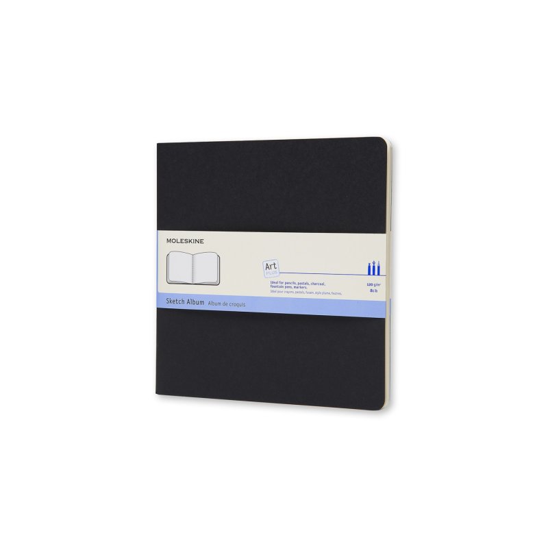 Moleskine Art bloc-notes 88 feuilles Noir