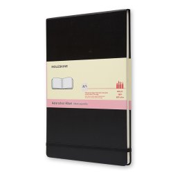 MOLESKINE Album aquarelle, XL, 200g/m2, noir