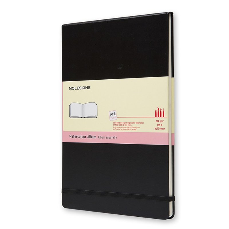MOLESKINE Album aquarelle, XL, 200g/m2, noir