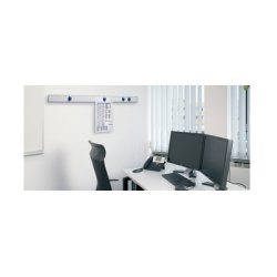 MAUL Barre murale magnétique "design" longueur: 1 m, argent