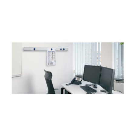 MAUL Barre murale magnétique "design" longueur: 1 m, argent