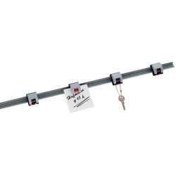 MAUL Rail pour clips à rouleau, longueur: 1.000mm, gris