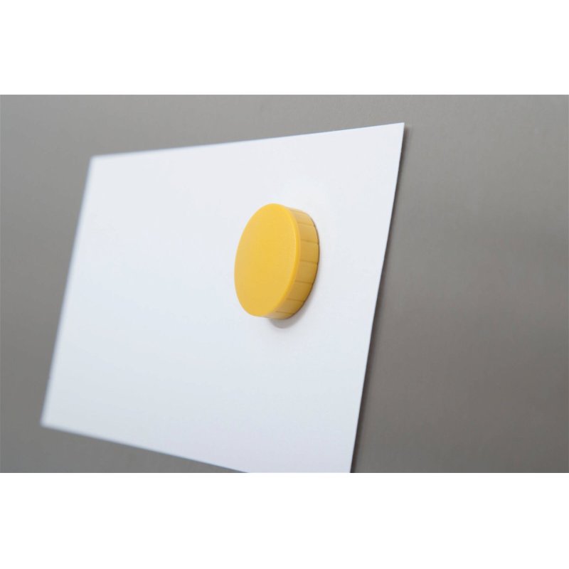 MAUL Solid fridge magnet Plastic Yellow 10 pc(s)