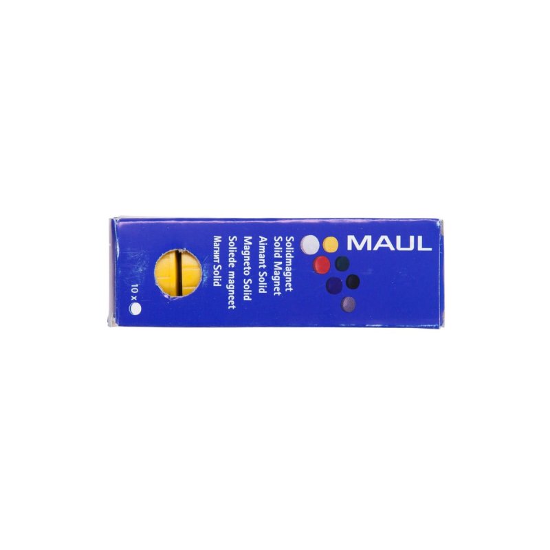 MAUL Solid fridge magnet Plastic Yellow 10 pc(s)