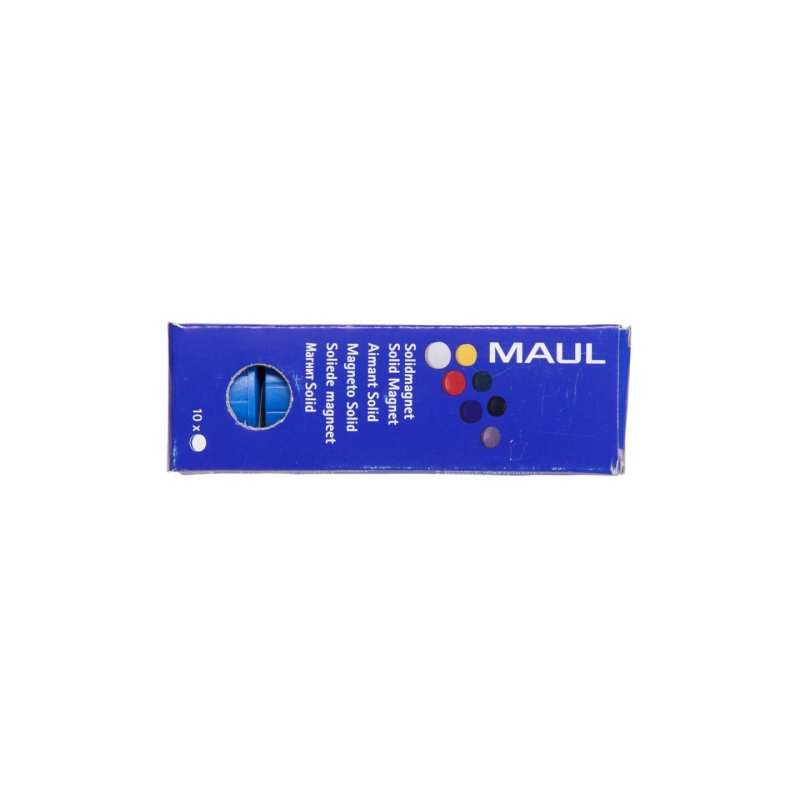MAUL Solid fridge magnet Plastic Blue 10 pc(s)