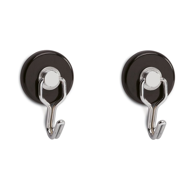 MAUL 6155790 home storage hook Indoor Universal hook Black, Stainless steel 2 pc(s)