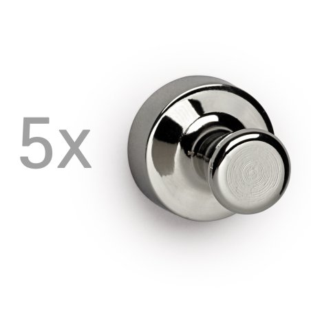 MAUL 6168696 fridge magnet Silver 5 pc(s)