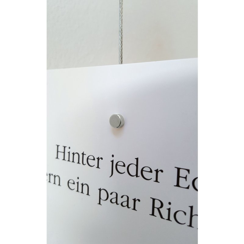 MAUL Aimant néodyme, diamètre: 10 x (H)3 mm, nickel