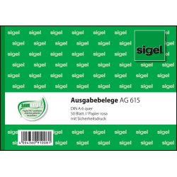sigel Formularbuch "Ausgabebeleg", A6 quer, 50 Blatt