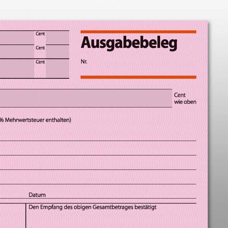 sigel Formularbuch "Ausgabebeleg", A6 quer, 50 Blatt