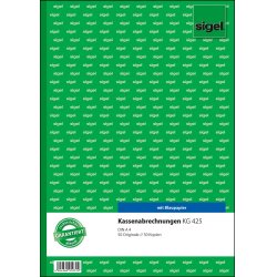 sigel Formularbuch "Kassenabrechnung", A4, 2 x 50 Blatt