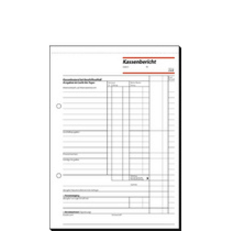 sigel Formularbuch "Kassenbericht/Bestandsrechnung", A5