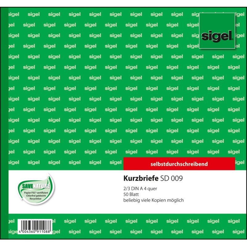 Sigel SD009 formulaire commercial