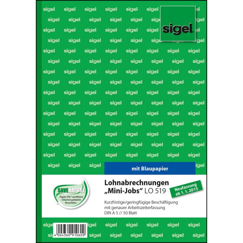 Sigel LO519 formulaire commercial