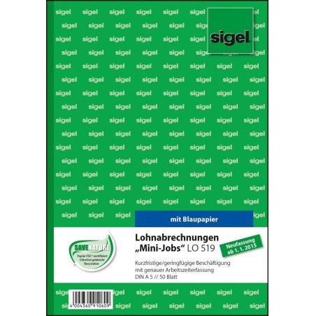 Sigel LO519 formulaire commercial