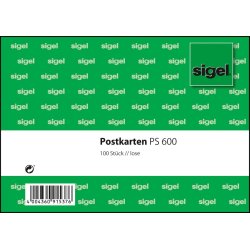 sigel Vordruck "Postkarten", A6 quer, 100 Blatt, lose