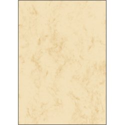 sigel papier marbré, A4, papier fin, 90 g, beige