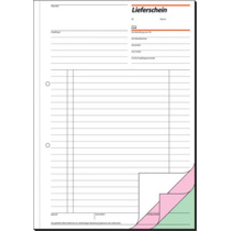 sigel Formularbuch "Lieferschein mit Empfangsschein", A4, SD