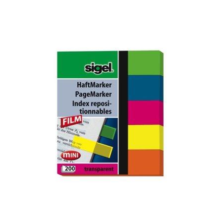 sigel Marque-page repositionnable mini, 50 x 12 mm