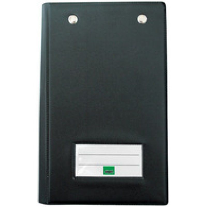 sigel Kassenblock-Mappe, 120 x 180 mm, Farbe: schwarz