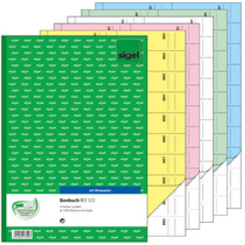 sigel Bloc de bons "Carnet de bons", A4, 1000 coupons, vert