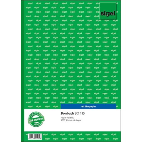 sigel Bloc de bons "Carnet de bons", A4, 1000 coupons, bleu