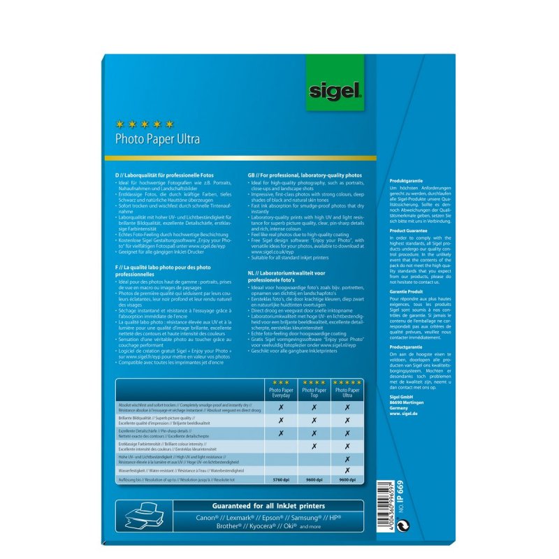 Sigel InkJet Ultra A4 Satin
