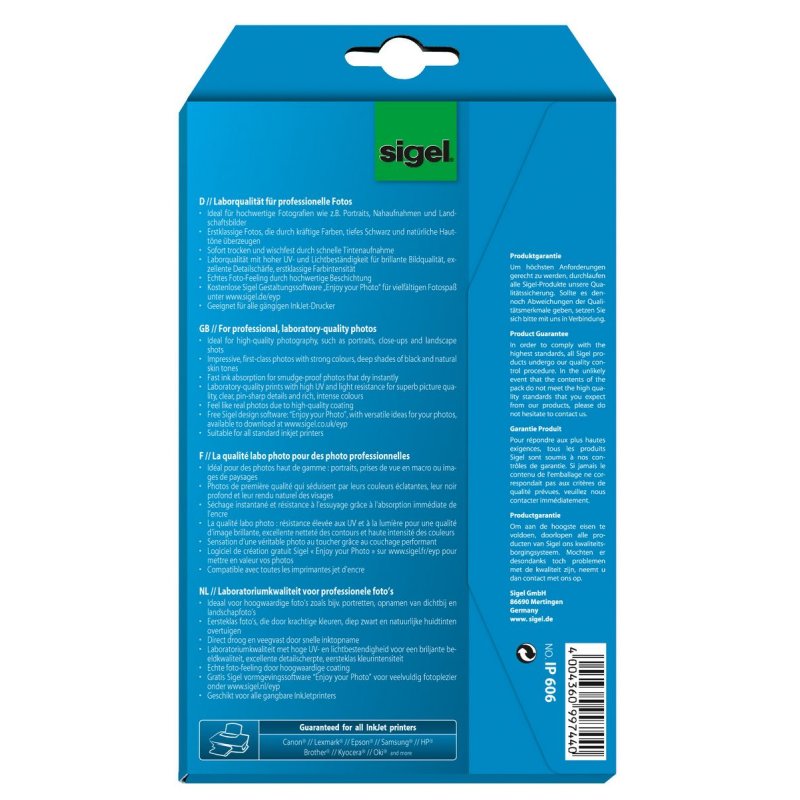 Sigel IP606 photo paper Gloss
