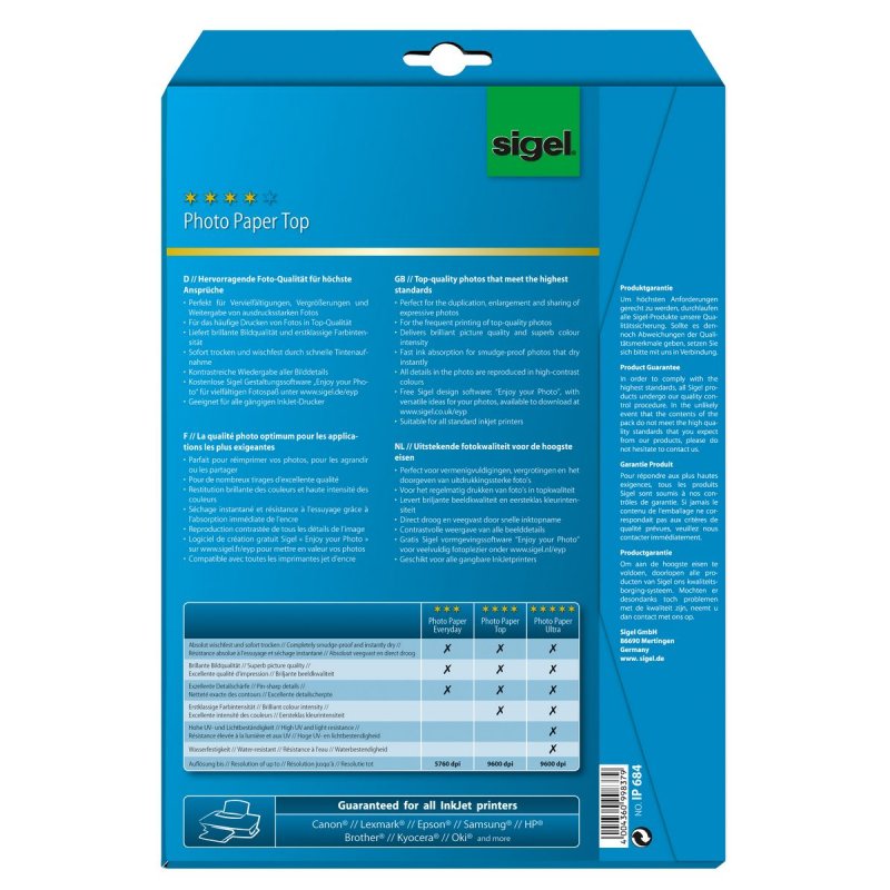 Sigel InkJet Top A4 Satin