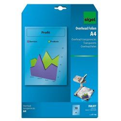 Sigel IF110 film d'impression Jet d'encre A4 (210×297 mm) Transparent 10 feuilles