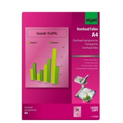 Sigel LF620 printing film Laser A4 (210×297 mm) Transparent 50 sheets