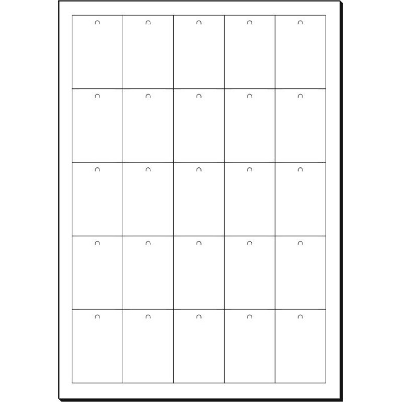 sigel Etiquette à trou, 38 x 55 mm (A4), 200 g/m2, blanc