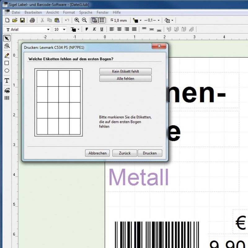 sigel Etiquette à trou, 27 x 40 mm (A4), 200 g/m2, blanc