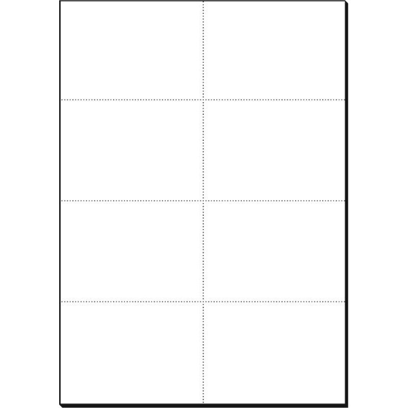 sigel Fiches bristol, A7 (A4), 185 g/m2, microperforation