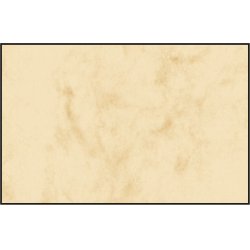 sigel Cartes de visite 3C, 85 x 55 mm, 225g/m2, beige marbré