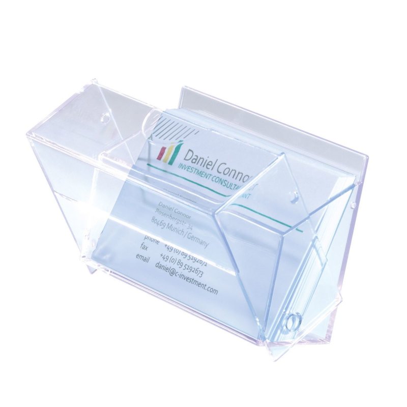 Sigel VA110 business card holder Plastic Transparent