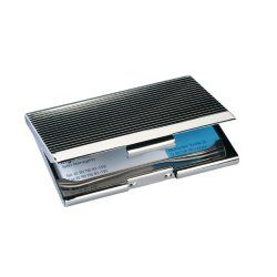 Sigel VZ130 business card holder Chrome Black, Chrome