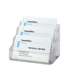 Sigel VA130 business card holder Plastic Transparent