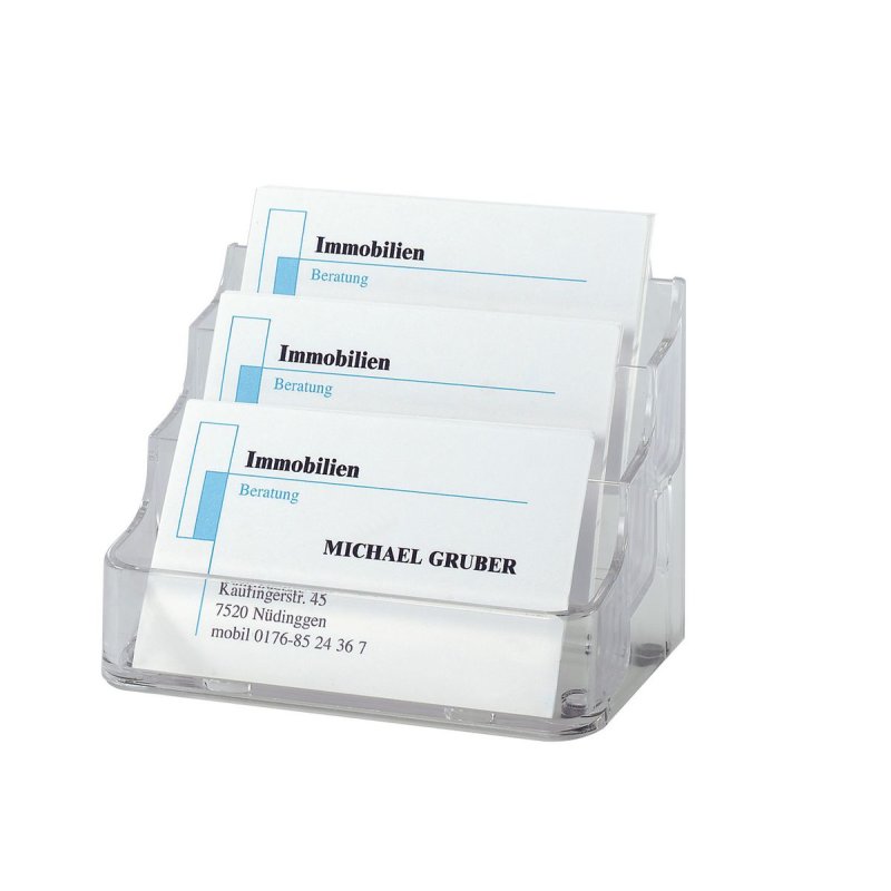 Sigel VA130 rangement de cartes de visites Plastique Transparent