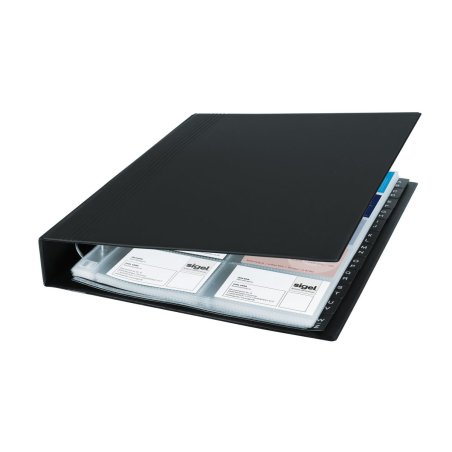 Sigel VZ301 business card holder Plastic Black