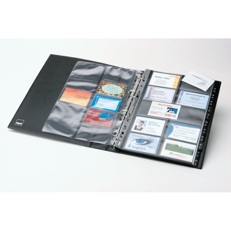 Sigel VZ301 rangement de cartes de visites Plastique Noir