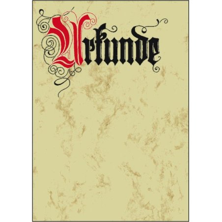 sigel Design-Papier, DIN A4, Motiv "Urkunde Calligraphie"