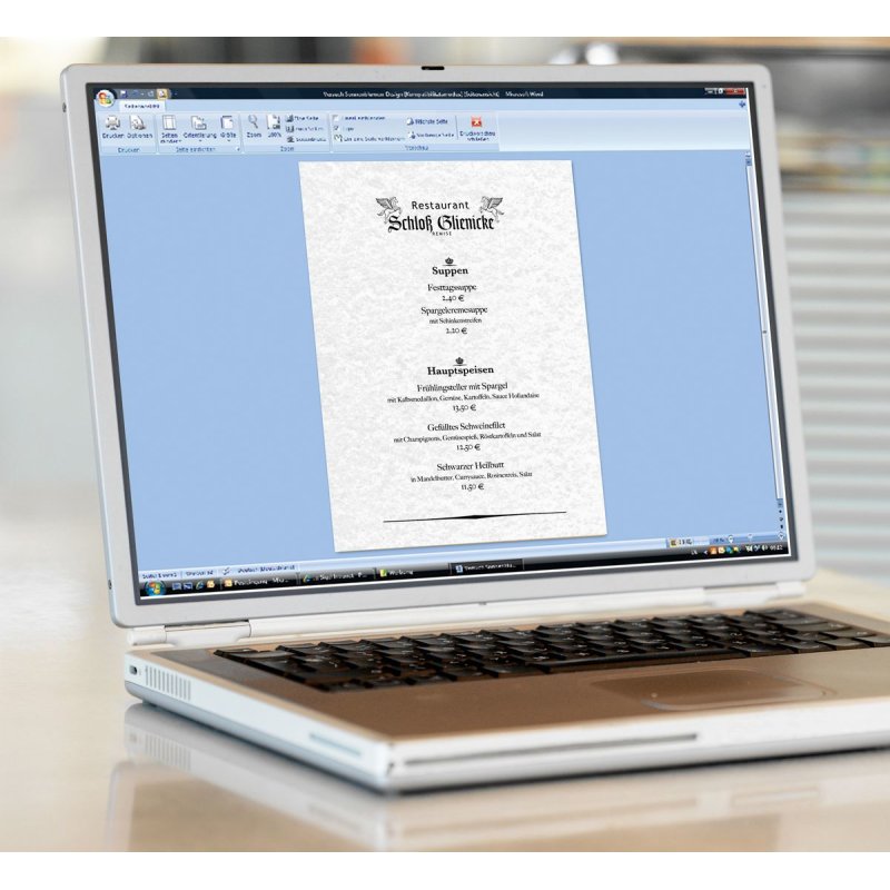 sigel Papier structuré, A4, 90 g/m2, papier fin, Perga gris