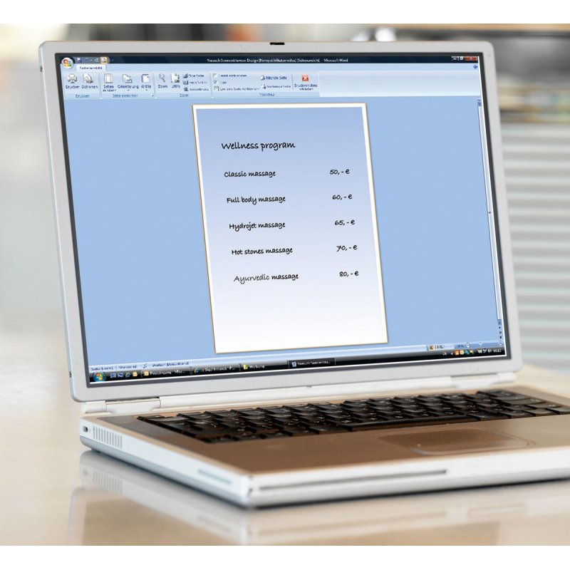 sigel Papier design, A4, 90 g/m2, dégradé bleu