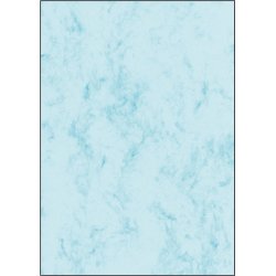 sigel papier marbré, A4, 200 g/m2, carton prestige, bleu