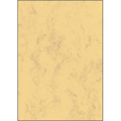 sigel Papier marbré, A4, 90 g/m2, papier fin, marron sable
